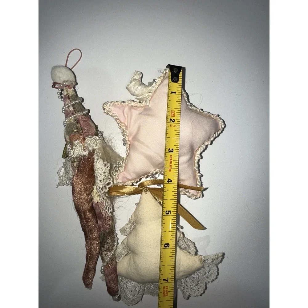 Mark Roberts Vintage Santa Fairy And 2 Other Handmade‎ Ornaments Q